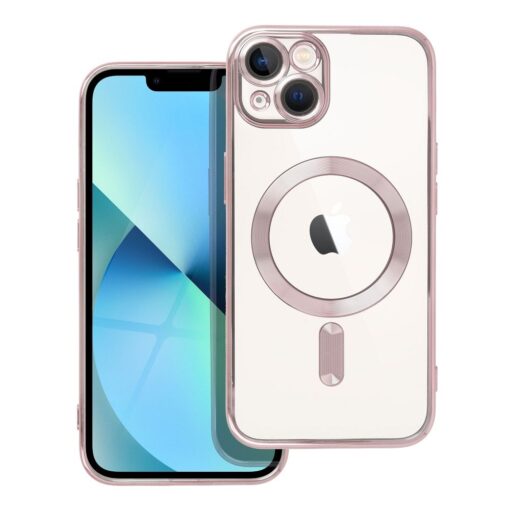 ELECTRO MAG COVER Handyhülle kompatibel mit MagSafe für IPHONE 13 rose gold
