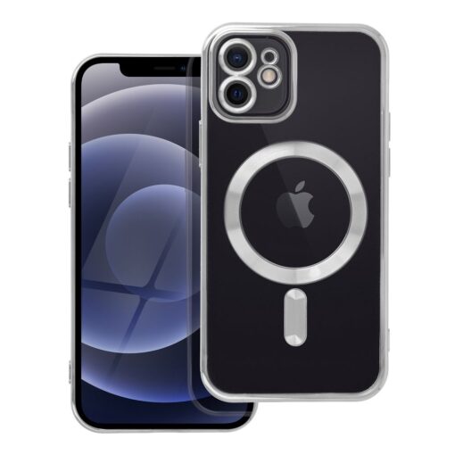 ELECTRO MAG COVER kompatibel mit MagSafe für IPHONE 12 silber