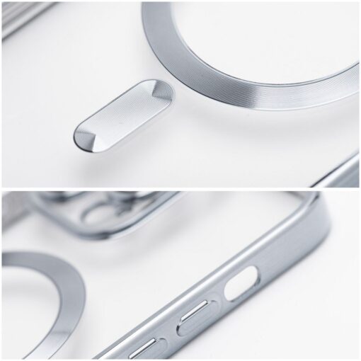 ELECTRO MAG COVER case compatible with MagSafe for IPHONE 16 Pro Max silver – Bild 5