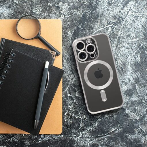 ELECTRO MAG COVER case compatible with MagSafe for IPHONE 16 Pro Max silver – Bild 8
