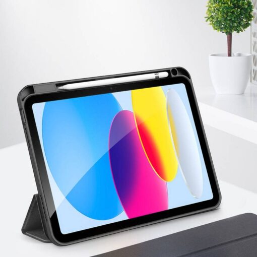 DUX DUCIS DOMO klappbares Case mit Stylus-Halter für iPad 10 (2022) schwarz – Bild 7