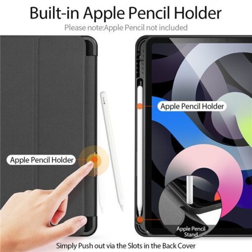 DUX DUCIS DOMO faltbares Case mit Stylus-Halter für iPad Air 4/5/6 10.9 schwarz – Bild 7