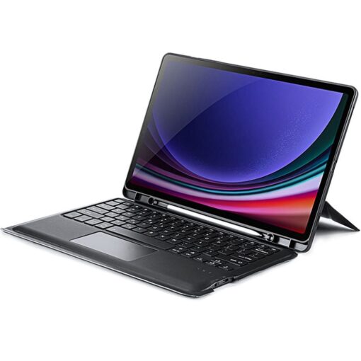 DUX DUCIS case DK foldable with Wireless Keyboard with backlight for SAMSUNG Tab S10 Plus/S9 Plus/S9 FE Plus black – Bild 4