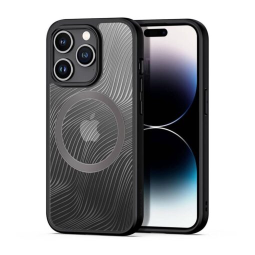 DUX DUCIS AIMO MAG Handyhülle kompatibel mit MagSafe für IPHONE 15 Pro schwarz