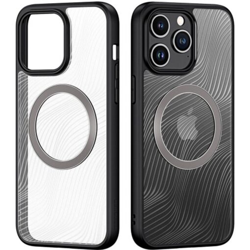 DUX DUCIS AIMO MAG Handyhülle kompatibel mit MagSafe für IPHONE 15 Pro Max schwarz – Bild 3