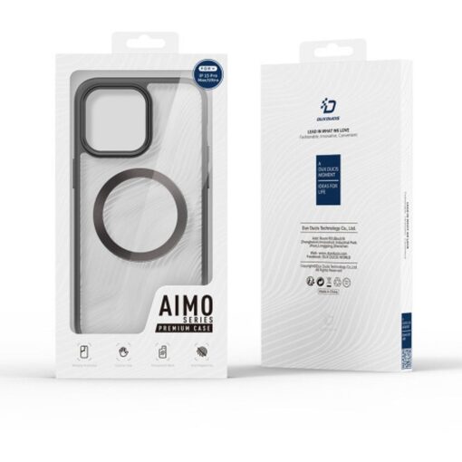 DUX DUCIS AIMO MAG Handyhülle kompatibel mit MagSafe für IPHONE 15 Pro Max schwarz – Bild 11