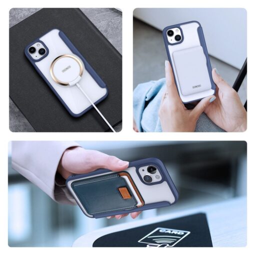 DUX DUCIS SKIN X PRO holster kompatibel mit MagSafe für IPHONE 15 Plus blau – Bild 11