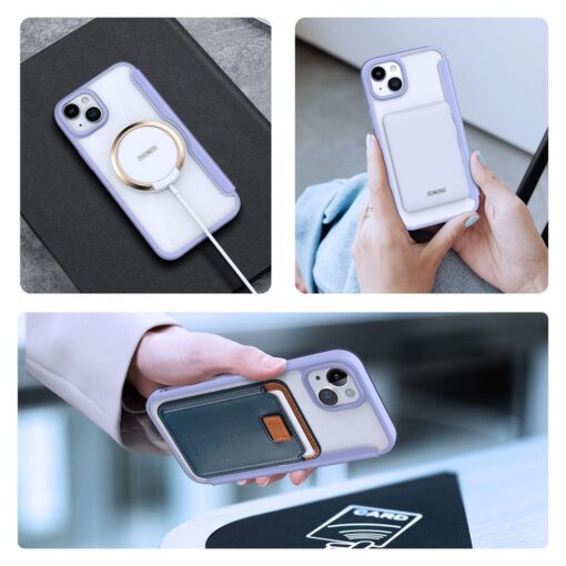 DUX DUCIS SKIN X PRO holster kompatibel mit MagSafe für IPHONE 15 Plus lila – Bild 10