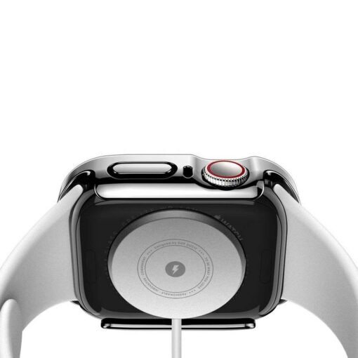 DUX DUCIS HAMO Handyhülle mit Gehärtetem Glas für Apple Watch 7 / 8 / 9 41 mm schwarz – Bild 3