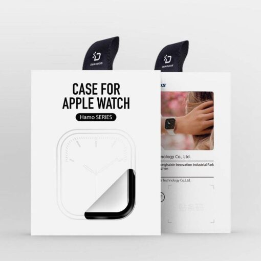DUX DUCIS HAMO Handyhülle mit Gehärtetem Glas für Apple Watch 7 / 8 / 9 41 mm schwarz – Bild 9