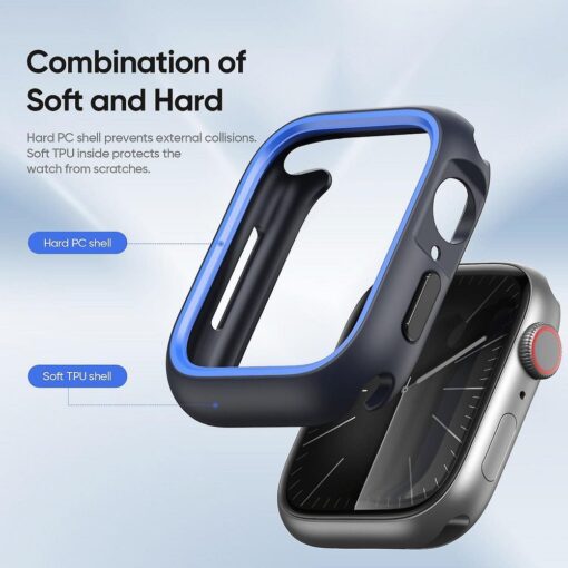 DUX DUCIS BAMO Handyhülle für Apple Watch 7 / 8 / 9 45 mm schwarz und blau – Bild 4