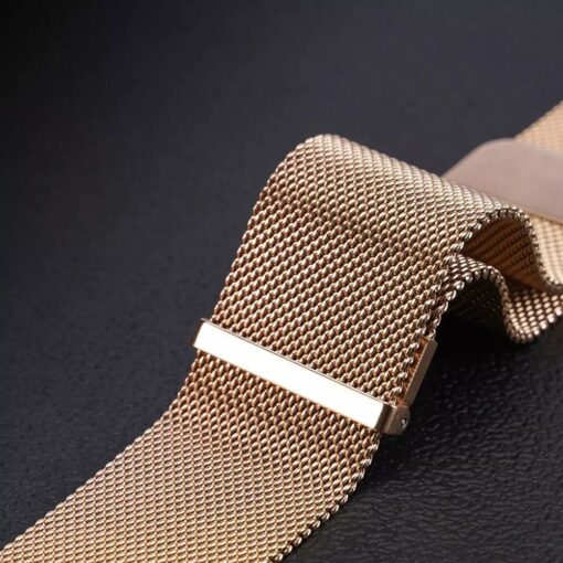 DUX DUCIS MILANESE magnetisches Armband aus Edelstahl 20 mm gold – Bild 5