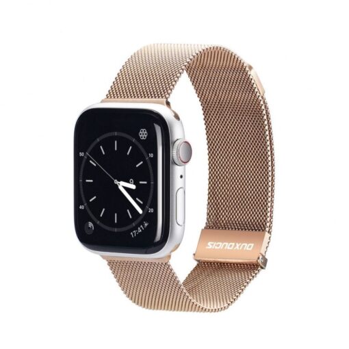 DUX DUCIS MILANESE magnetisches Armband aus Edelstahl für Apple Watch 42 / 44 / 45 mm gold