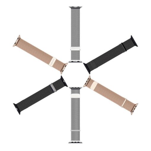 DUX DUCIS MILANESE magnetisches Armband aus Edelstahl für Apple Watch 38 / 40 / 41 mm gold – Bild 4