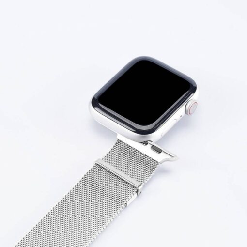 DUX DUCIS MILANESE magnetisches Armband aus Edelstahl für Apple Watch 38 / 40 / 41 mm silber – Bild 5