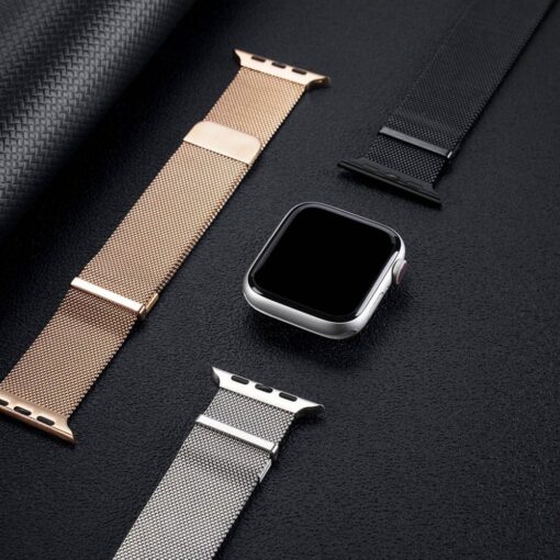 DUX DUCIS MILANESE magnetisches Armband aus Edelstahl für Apple Watch 38 / 40 / 41 mm silber – Bild 8