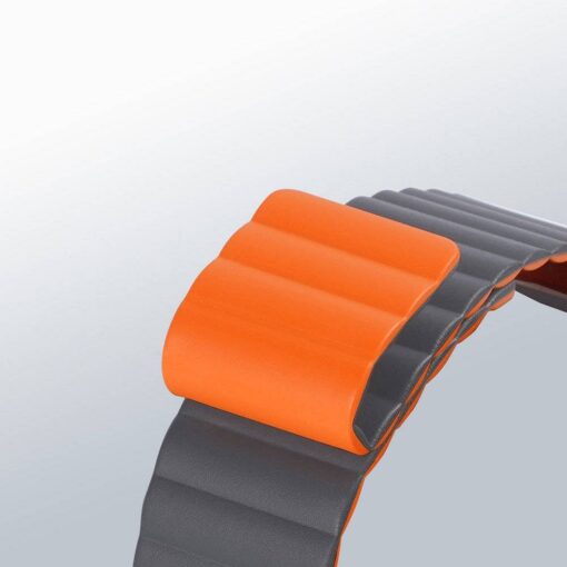DUX DUCIS CHAIN magnetisches Silikon Armband für Apple Watch 38 / 40 /41 mm grau – Bild 6