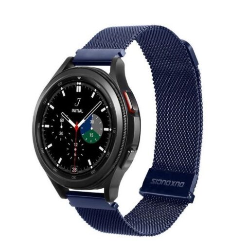 DUX DUCIS MILANESE Magnetarmband aus Edelstahl 22 mm blau