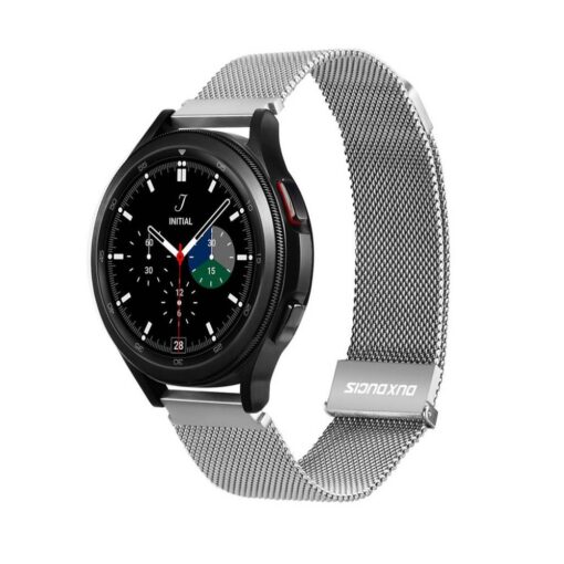 DUX DUCIS MILANESE magnetisches Armband aus Edelstahl 22 mm silber