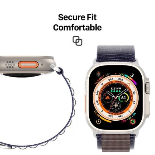 DUX DUCIS GS Nylon Armband für Apple Watch 42 / 44 / 45 / 49 mm indigo – Bild 4