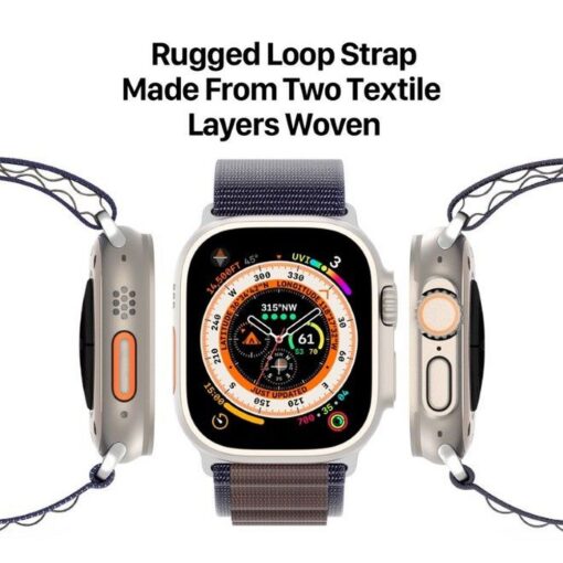 DUX DUCIS GS Nylon Armband für Apple Watch 42 / 44 / 45 / 49 mm indigo – Bild 6