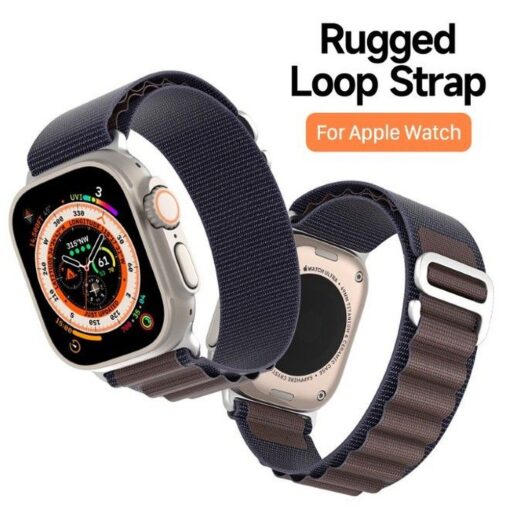 DUX DUCIS GS Nylon Armband für Apple Watch 42 / 44 / 45 / 49 mm indigo – Bild 8
