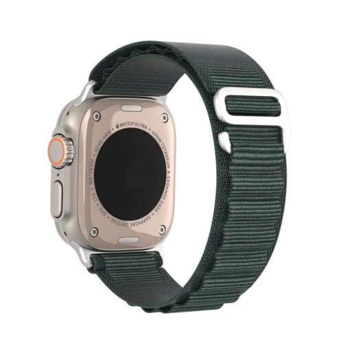 DUX DUCIS GS Nylon Armband für Apple Watch 42 / 44 / 45 / 49 mm olivgrün – Bild 3