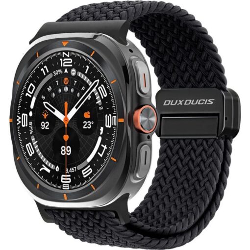 DUX DUCIS Armband MIXTURE PRO geflochten fur Samsung Watch 47 mm grau