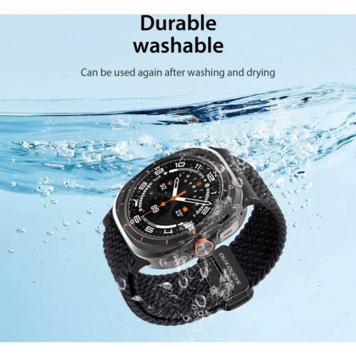 DUX DUCIS Armband MIXTURE PRO geflochten fur Samsung Watch 47 mm grau – Bild 6