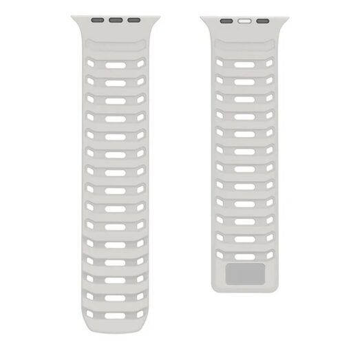 DUX DUCIS CS magnetisches Silikon Armband für Apple Watch 42/44/45/46/49mm grau – Bild 4