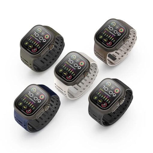 DUX DUCIS CS magnetisches Silikon Armband für Apple Watch 42/44/45/46/49mm grau – Bild 11