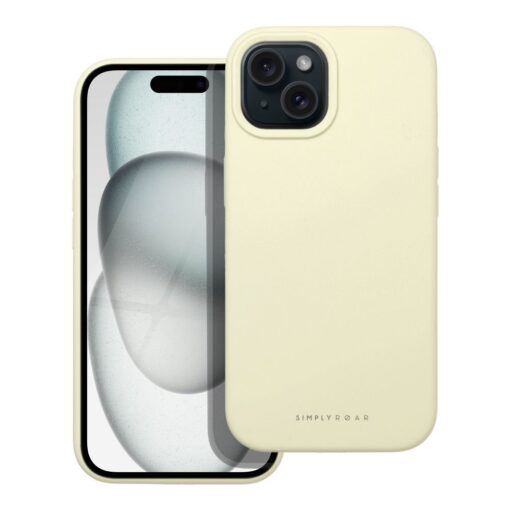 Roar Cloud-Skin Case - für iPhone 15 Hellgelb