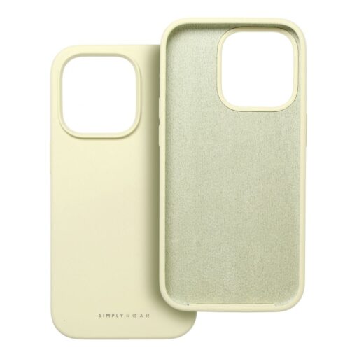 Roar Cloud-Skin Case - für iPhone 15 Plus Hellgelb – Bild 3