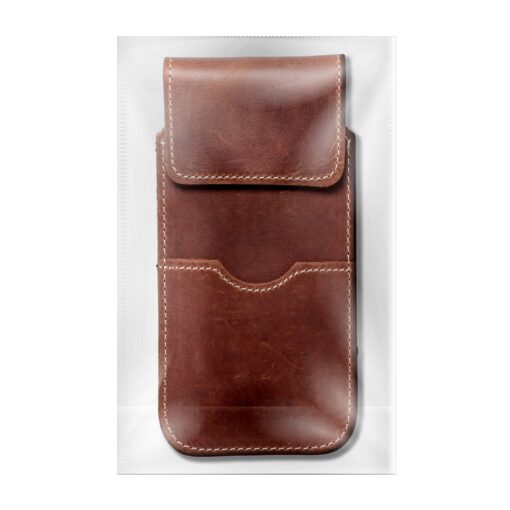 Universal-Slipper aus Leder mit Klappe - ROYAL Crazy Horse / braun - Größe 2XL+weit - SAMSUNG A12 / NOTE 9 / XIAOMI REDMI NOTE 10 PRO – Bild 9