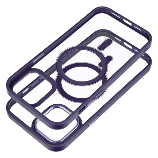 COLOR EDGE MAG COVER case compatible with MagSafe for IPHONE 12 Pro Max deep purple – Bild 4