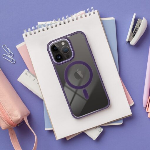 COLOR EDGE MAG COVER case compatible with MagSafe for IPHONE 11 deep purple – Bild 6