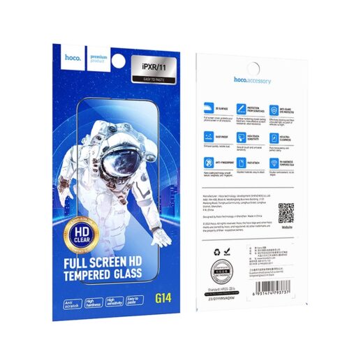 HOCO HD 5D Guardian Gehärtetes Glas Schild (SET 10in1) - für iPhone Xr / 11 schwarz (G14) – Bild 9