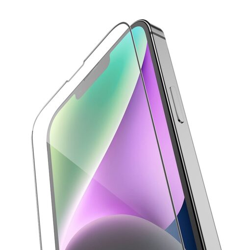 HOCO HD 5D Guardian gehärtetes Glas (SET 10in1) - für iPhone 13 / 13 Pro / 14 / 16e schwarz (G14) – Bild 3