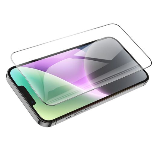 HOCO HD 5D Guardian gehärtetes Glas (SET 10in1) - für iPhone 13 / 13 Pro / 14 / 16e schwarz (G14) – Bild 4