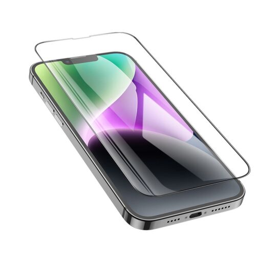 HOCO HD 5D Guardian gehärtetes Glas (SET 10in1) - für iPhone 13 / 13 Pro / 14 / 16e schwarz (G14) – Bild 5