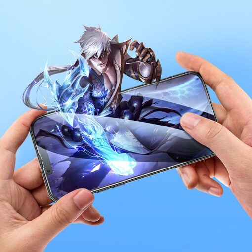 HOCO HD 5D Guardian gehärtetes Glas (SET 10in1) - für iPhone 13 / 13 Pro / 14 / 16e schwarz (G14) – Bild 6