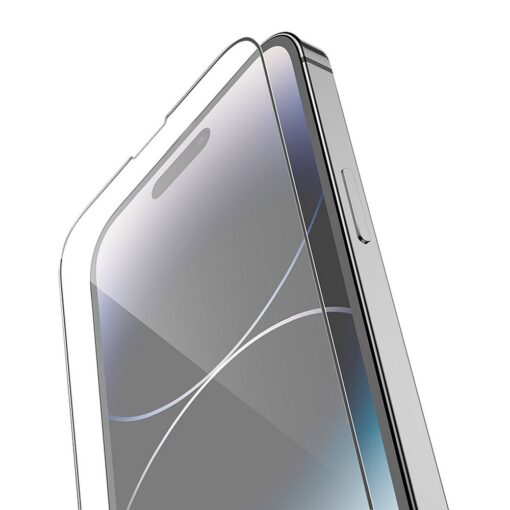 HOCO HD 5D Guardian Gehärtetes Glas Schutzschild (SET 10in1) - für iPhone 14 Pro schwarz (G14) – Bild 3