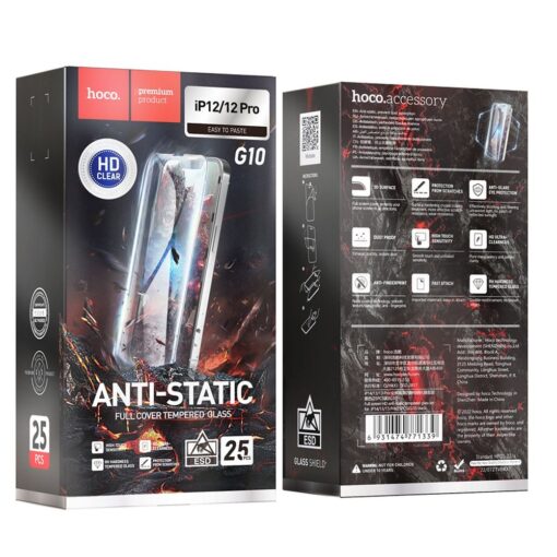 HOCO HD Anti-statisches Gehärtetes Glas (SET 25in1) - MULTIPACK für iPhone 12 / 12 Pro (G10) – Bild 10