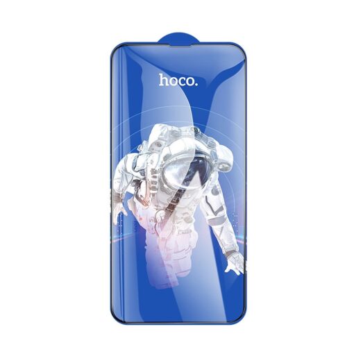 HOCO HD 5D Guardian Gehärtetes Glas Schild (SET 10in1) - für iPhone 14 Pro Max schwarz (G14) – Bild 9