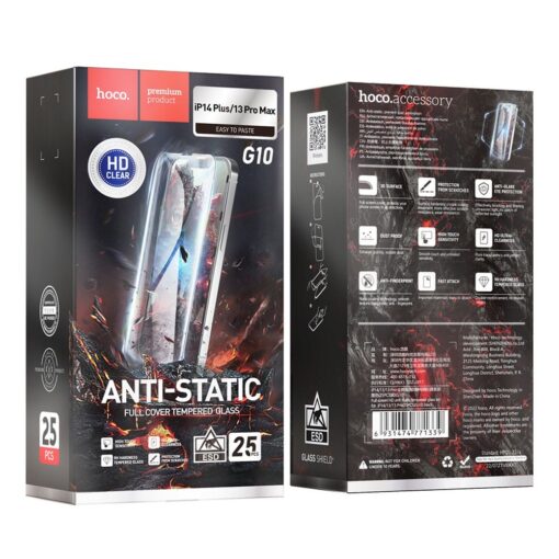 HOCO HD Antistatisches Gehärtetes Glas (SET 25in1) - MULTIPACK für iPhone 13 Pro Max / 14 Plus (G10) – Bild 10