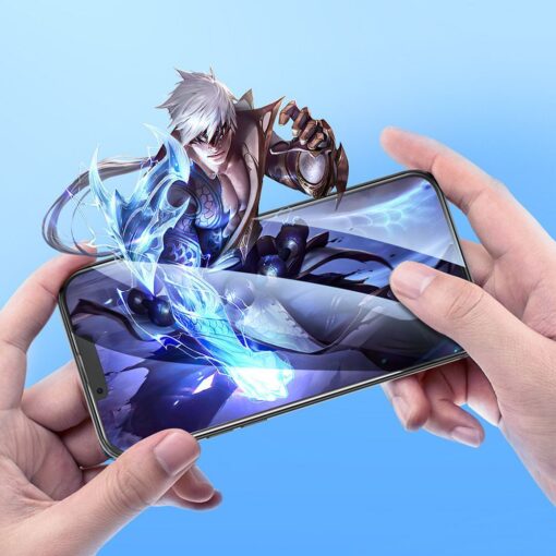 HOCO HD 5D Guardian Gehärtetes Glas Schild (SET 10in1) - für iPhone 15 Plus / 16 Plus schwarz (G14) – Bild 8