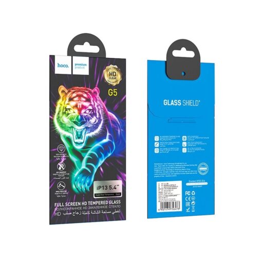 HOCO gehärtetes Glas Vollbild-Siebdruck HD (SET 10in1) - MULTIPACK für Iphone 13 mini (5.4 ") G5 – Bild 9