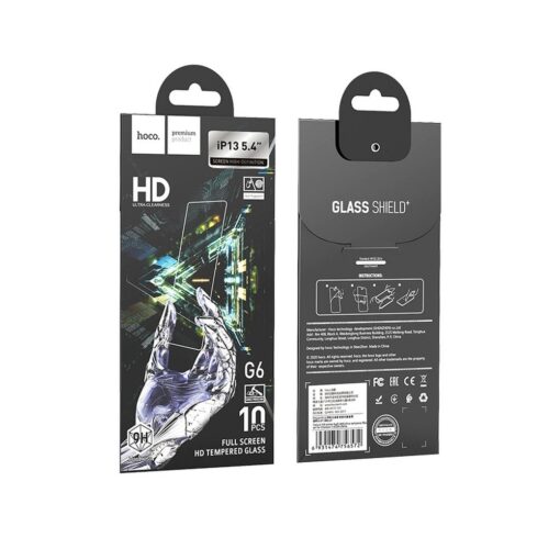 HOCO gehärtetes Glas INSTANT Full Screen HD (SET 10in1) - MULTIPACK für Iphone 13 MINI (5.4 ") G6 – Bild 9