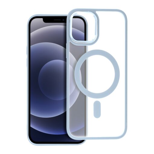 MATTE MAG COVER Handyhülle kompatibel mit MagSafe für IPHONE 12 / 12 Pro blau