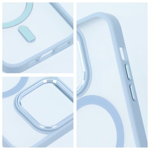 MATTE MAG COVER Handyhülle kompatibel mit MagSafe für IPHONE 12 / 12 Pro blau – Bild 6
